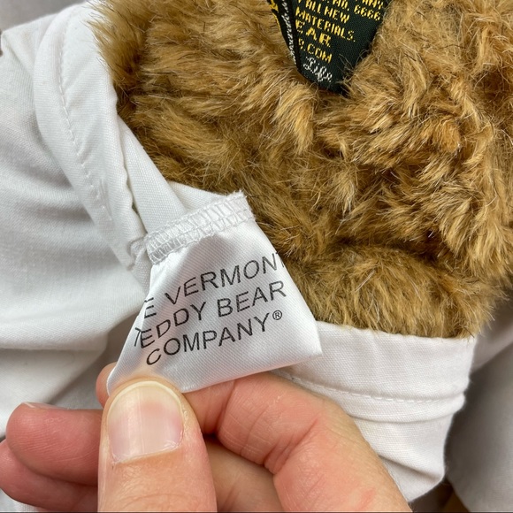 Vermont Teddy Bear Karate Brown Bear White Outfit Dukes Stuffed Animal - Picture 6 of 7